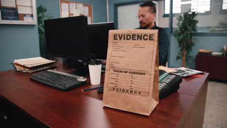 Steve-African-american-police-officer-working-in-desk-job