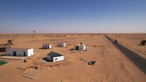 Drohnenflug-über-Dünen-Und-Wüste-In-Mauretanien,-Westsahara-Und-Marokko