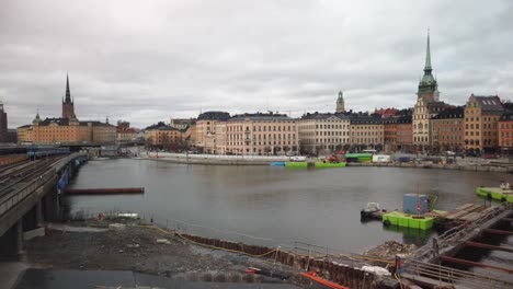 View-of-Old-Town-from-Slussen-in-Stockholm-on-cloudy-day