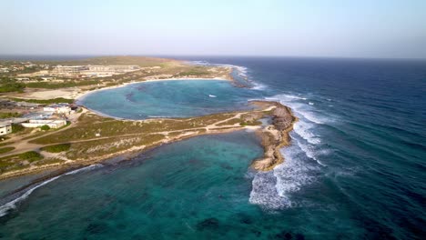 Empuje-Aéreo-Lento-Hacia-Baby-Beach-En-Aruba