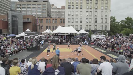 Hoopfest-2018---main-court-stage,-men's-game,-shot-from-the-stands