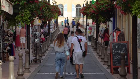People-walk-on-beautiful-shopping-street-in-Antibes-Old-Town-in-2020