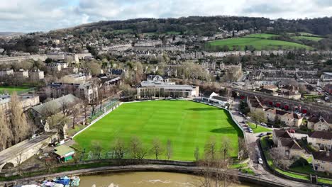 Bath-Cricket-Club-Tierra-Uk-Drone,aérea