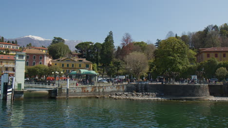 Ferry-Terminal-On-Lake-Como-In-Bellagio,-Italy
