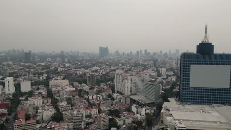 Wtc-Ciudad-De-México-En-Perspectiva-Aérea,-Barrio-Nápoles