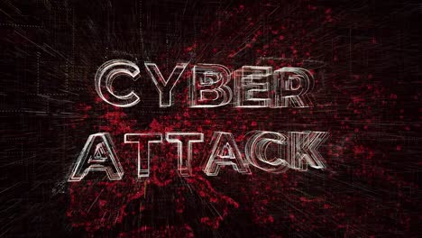 Cyber-attack-animation-in-front-of-Europe-Map