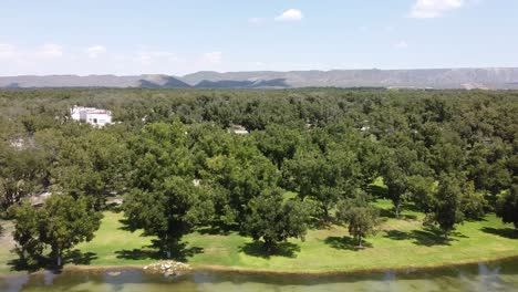 Drone-footage-of-a-wine-house-vineyard