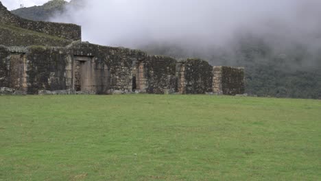 Last-fortress-of-the-inca-empire,-Vitcos-archaeological-site,-place-of-cultural-important,-house-of-the-last-inca