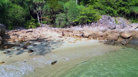 Woman-girl-on-beach-lonely-dream-island