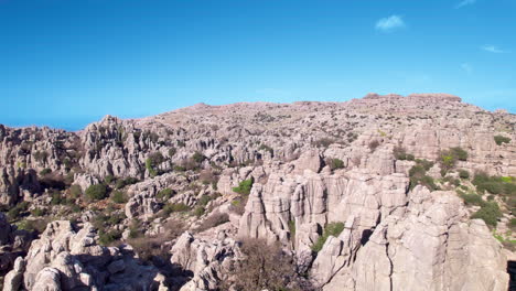 Aerial-View-Of-Nature-Reserve-At-El-Torcal-De-Antequera,-Malaga,-Andalusia,-Spain