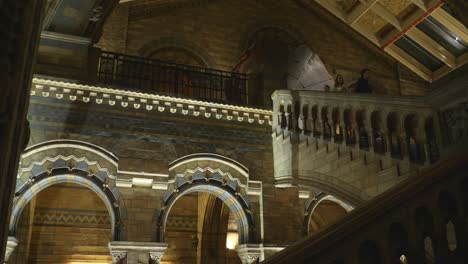 Arquitectura-Interior-Detallada-Del-Museo-De-Historia-Natural-De-Londres,-Inglaterra
