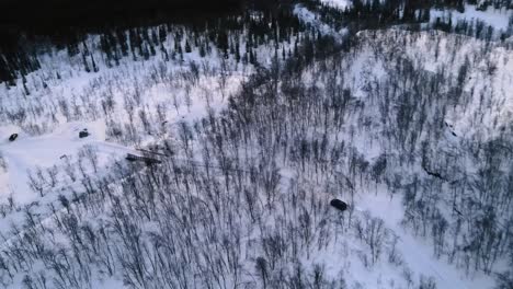 Aerial-View-Of-Beautiful-Landscape-Of-Lyngen-Alps,-Norway