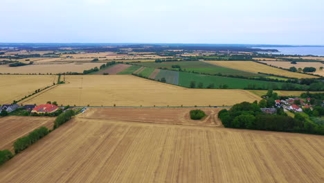 Aerial-view-of-fields-on-the-island-Tåsinge-in-Denmark