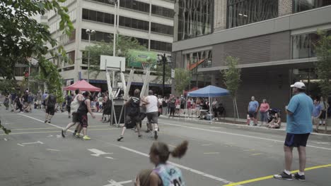 Hoopfest-2018---men's-basketball-game,-static-wide-shot