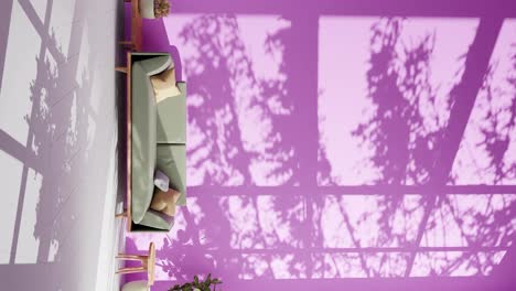 Vertical-De-La-Moderna-Sala-De-Estar-Del-Apartamento-Sombras-De-Plantas-Moviéndose-En-La-Pared-Rosa-Por-La-Suave-Brisa-Del-Viento-De-Verano-Que-Representa-El-Concepto-De-Diseño-De-Interiores-De-Arquitectura-De-Animación