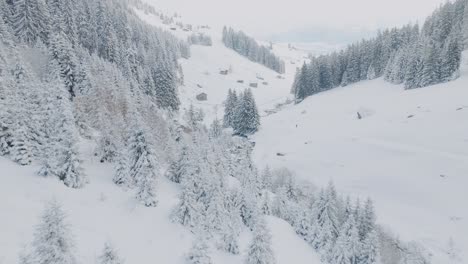 Bezaubernde-Winterlandschaft-In-Den-Bergen