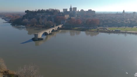 Drone-video-of-Avignon-Bridge-and-Chateauneuf-du-Pape-in-France