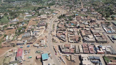 Armes-Wohngebiet-In-Kenia,-Luftaufnahme-Der-Stadt,-Zeitgenössisches-Leben-Der-Afrikanischen-Gemeinschaft