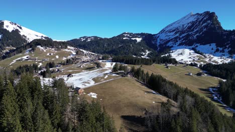 Amden-Weesen-Switzerland-reveal-from-forest-to-quaint-village-in-Swiss-Alps
