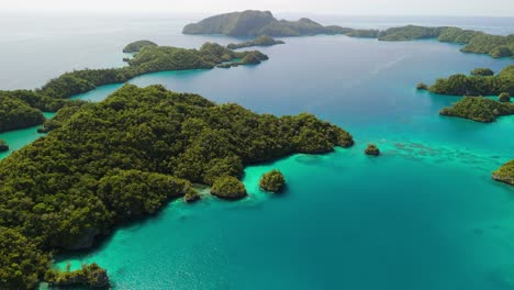 Remote-islands-surrounded-by-coral-reef-in-Fiji