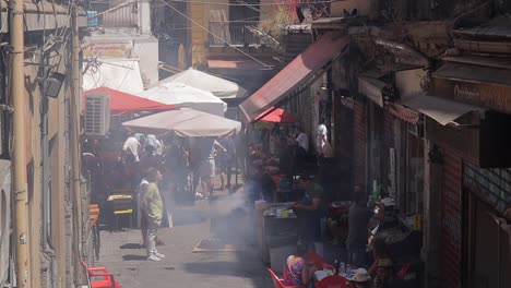 Leckeres-Italienisches-Straßenessen-In-Palermo,-Italien