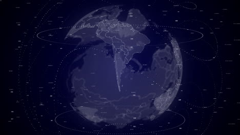 Digitaler-Globus-Dreht-Sich-Und-Zoomt-Auf-Das-Land-Argentinien