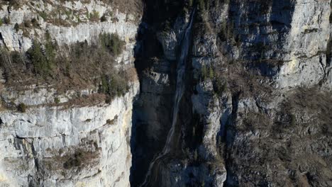 Amden-Weesen-Switzerland-approaching-skinny-waterfall-in-the-Alps