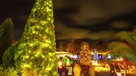 Light-up-park-recreational-zone-centre-of-Guernsey-time-lapse-Channel-Islands