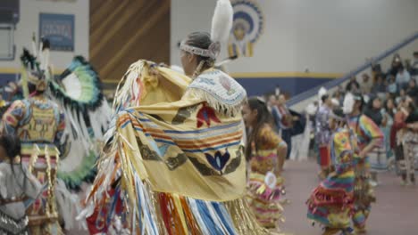 Experience-the-cultural-heritage-and-vibrant-traditions-of-Indigenous-ancestors-with-captivating-slow-motion-footage-of-welcome-back-Powwow-at-Haskell-Indian-Nations-University's-Coffin-Sports-Center