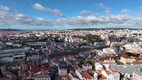 Drone-shot-flying-over-Lisbon-with-some-shadows-of-the-clouds