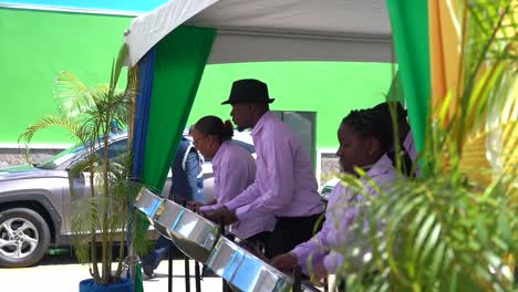 caribbean-musicians-playing-during-the-CELAC-SUMMIT-2024-at-St