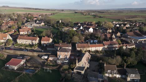 Aerial-footage-of-Ayton-village-in-North-Yorkshire-in-the-Vale-of-Pickering