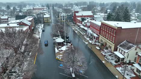 Town-square-during-snow-flurries