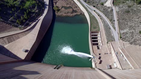 Dam-discharging-water