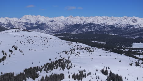 Ptarmigan-Hill-Vail-Pass-Colorado-aerial-drone-Rocky-Mountains-landscape-Holy-Cross-Indian-Peaks-sunny-bluebird-sky-cold-winter-morning-i70-deep-powder-snowboarding-skier-snowmobile-backcountry-right