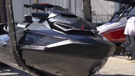 Sea-Doo,-sea-doo,-BRP,-Jet-Ski,-Water-scooter,-watercraft,-jet-ski-on-shore