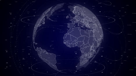 Digitaler-Globus-Dreht-Sich-Und-Zoomt-Auf-Das-Land-Mauretanien