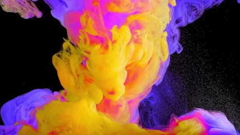 Abstract-mix-of-multiple-colors-inks-in-water