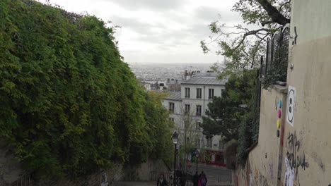 Paris-Panorama-Vom-Hügel-Des-Viertels-Montmartre