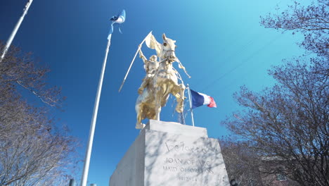 Statue-Der-Jeanne-D&#39;Arc-Von-Frankreich-An-New-Orleans-Verschenkt