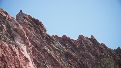 Majestuosa-Formación-Rocosa-En-El-Jardín-De-Los-Dioses-En-Colorado-Springs,-Colorado,-Estados-Unidos