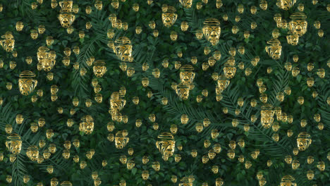 Gold-Mask-Background-Loop-Tile-Falling