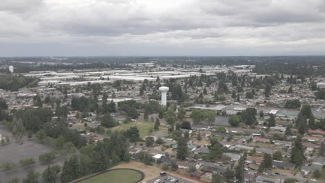Luftaufnahme-Einer-Drohne-Von-Tacoma,-Washington