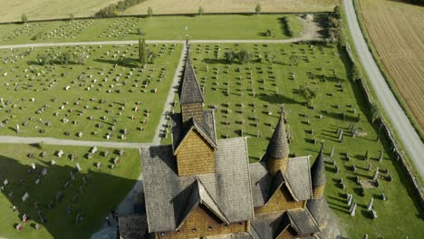 Stave-church-and-cemetery-in-Norway