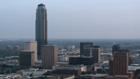 Establishing-drone-shot-of-the-Uptown-area-of-Southwest-Houston-also-known-as-the-Galleria-area