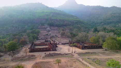 Vat-Phou,-Luftsockel-Eines-Khmer-Tempels.-Champasak,-Laos