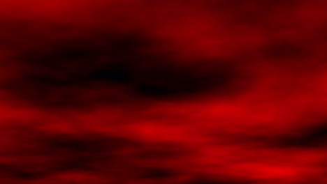 Animation-of-simulation-of-red-clouds-moving-in-black-sky-with-low-angle-perspective