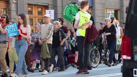 Fridays-for-Future-environmental-protesters-march-on-street-in-Sweden