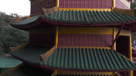 Close-shot-of-Bodhisattva-Guanyin-Pagoda,a-temple-located-in-Krabi,-Thailand