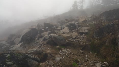 Atmospheric-Rock-Mountains-Trails-In-Boise-National-Forest,-Idaho,-USA